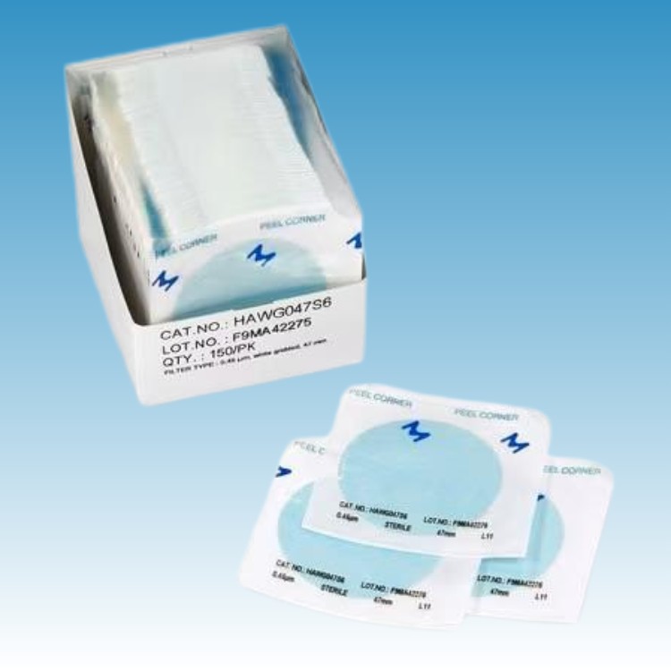 HAWG047S6 德国默克S-PAK滤膜0.45 47mm白色网格